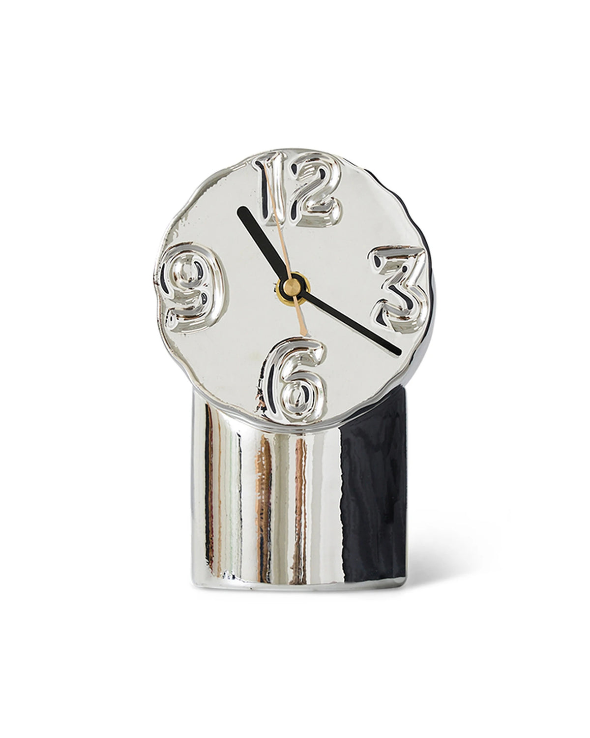 Retro ceramic clock chrome | Bildmaterial bereitgestellt von SHOES.PLEASE.