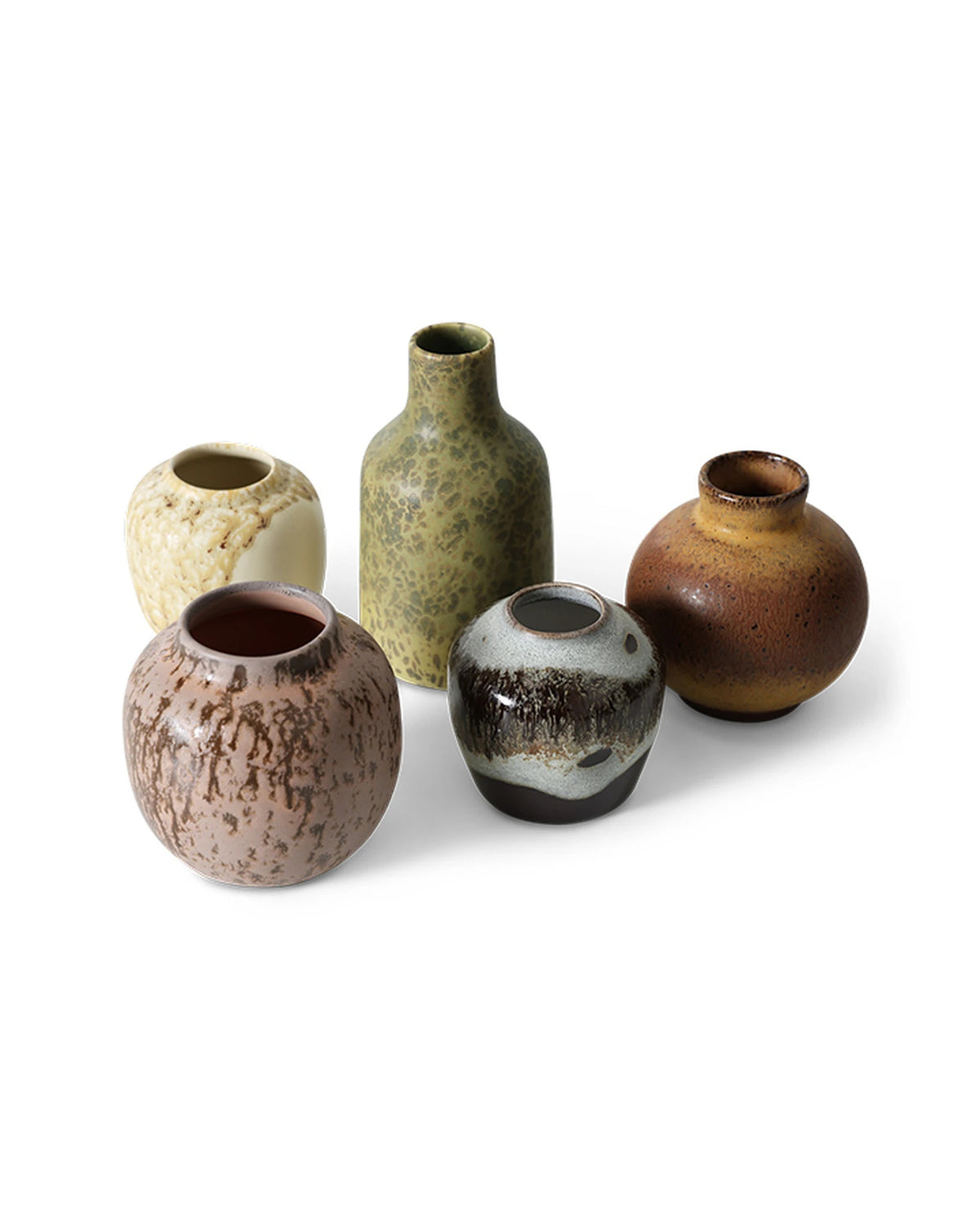 70s ceramics small vases pursuit (set of 5) | Bildmaterial bereitgestellt von SHOES.PLEASE.