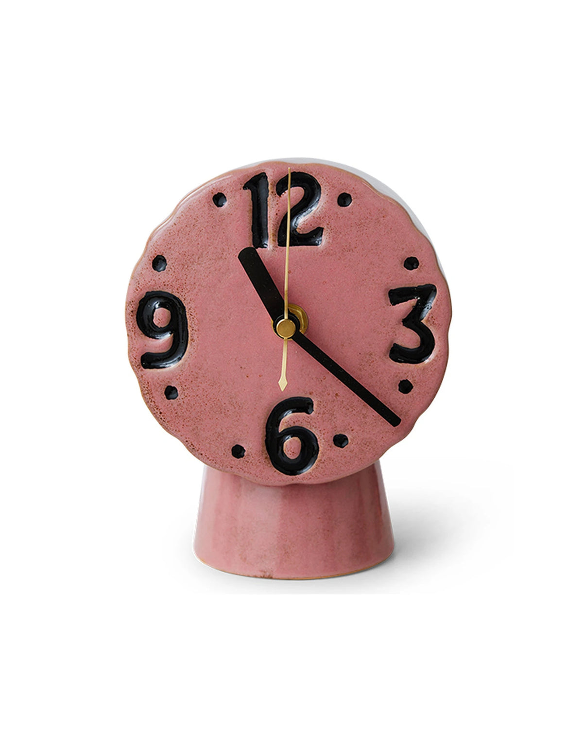 Retro ceramic clock pink | Bildmaterial bereitgestellt von SHOES.PLEASE.