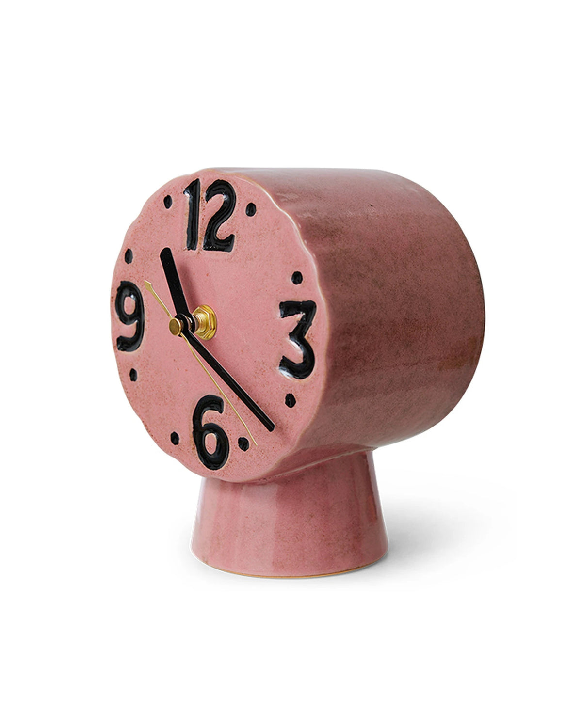 Retro ceramic clock pink | Bildmaterial bereitgestellt von SHOES.PLEASE.