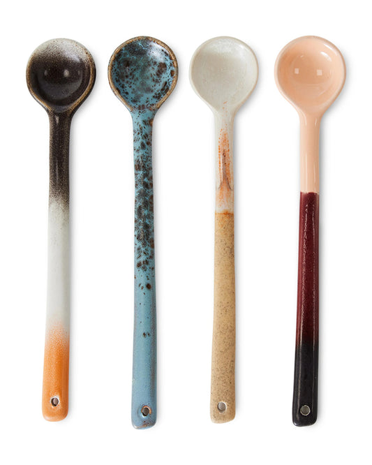70s ceramics spoons L breeze (set of 4)