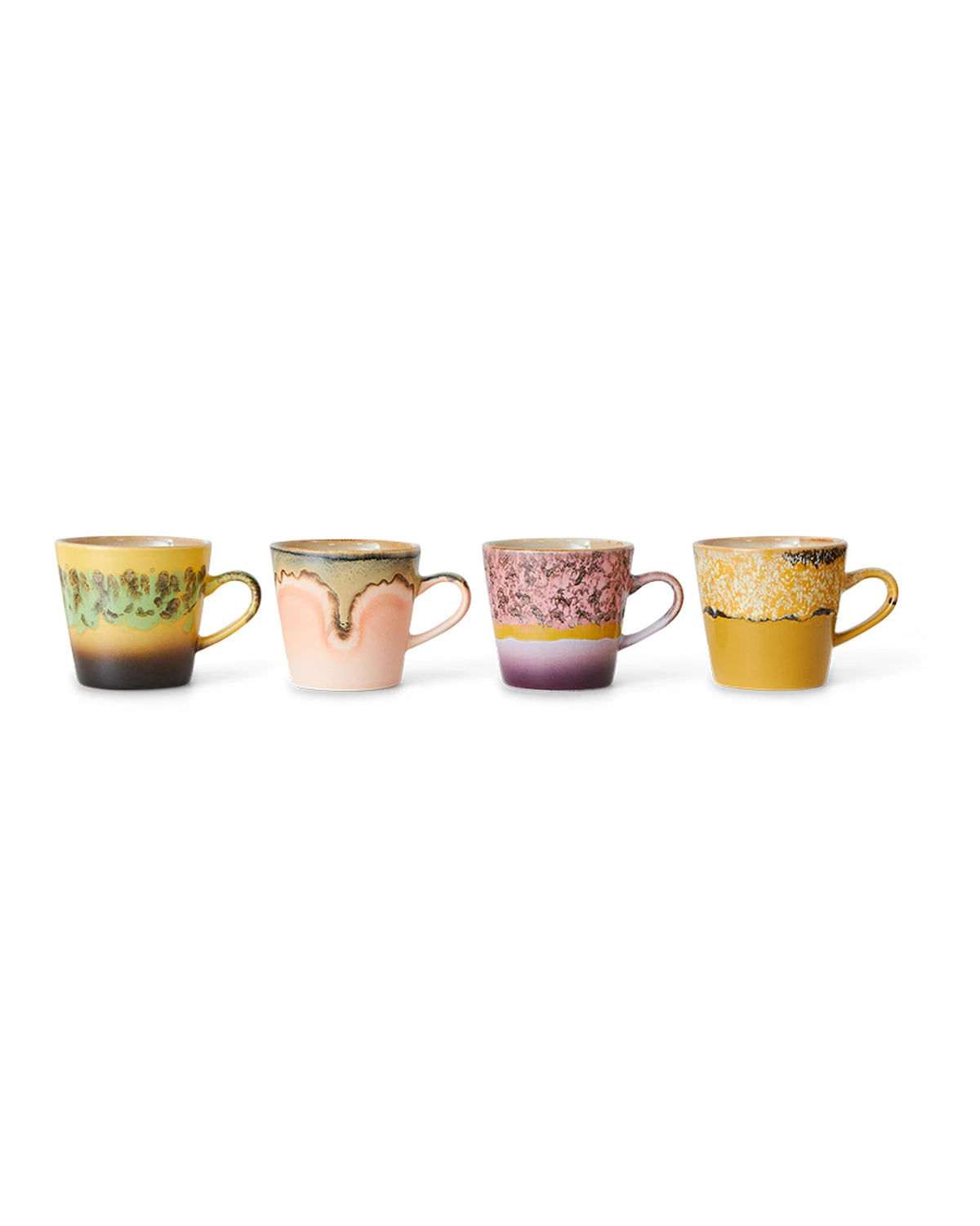 70s ceramics americano mugs radiant (set of 4) | Bildmaterial bereitgestellt von SHOES.PLEASE.