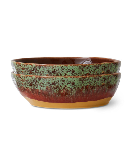 70s ceramics pasta bowls cove (set of 2)