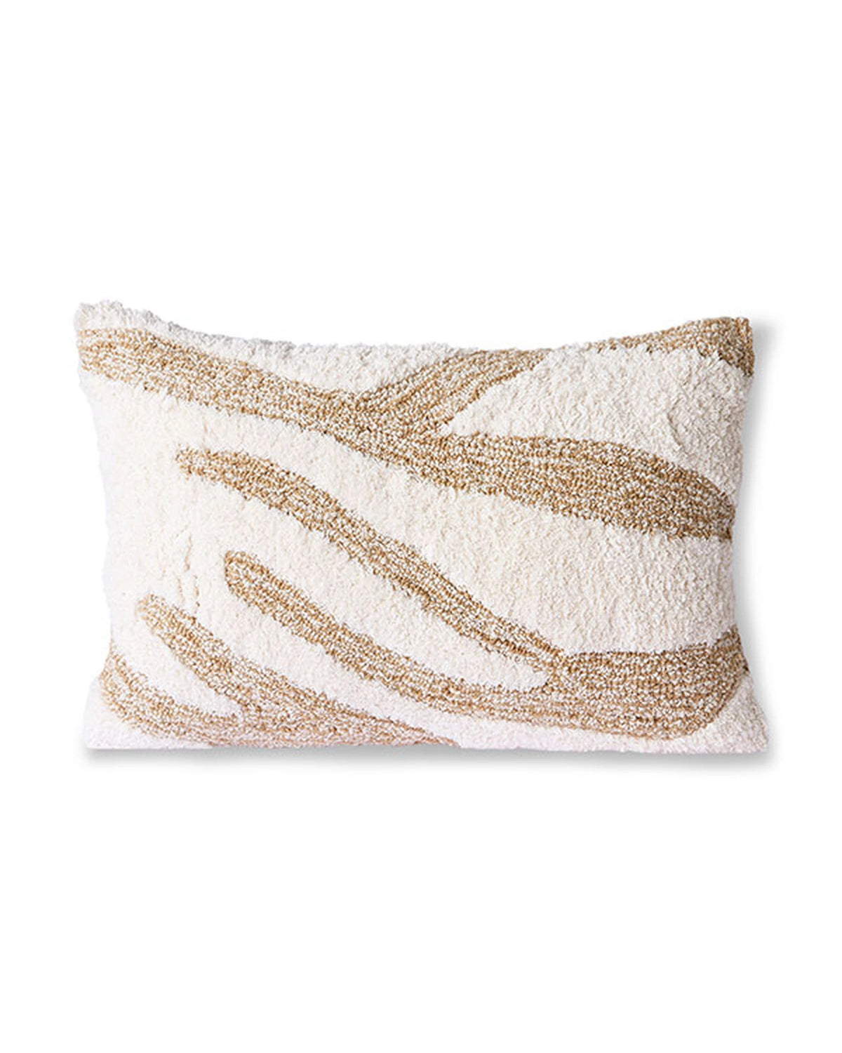 Fluffy cushion white/beige (35x55) | Bildmaterial bereitgestellt von SHOES.PLEASE.