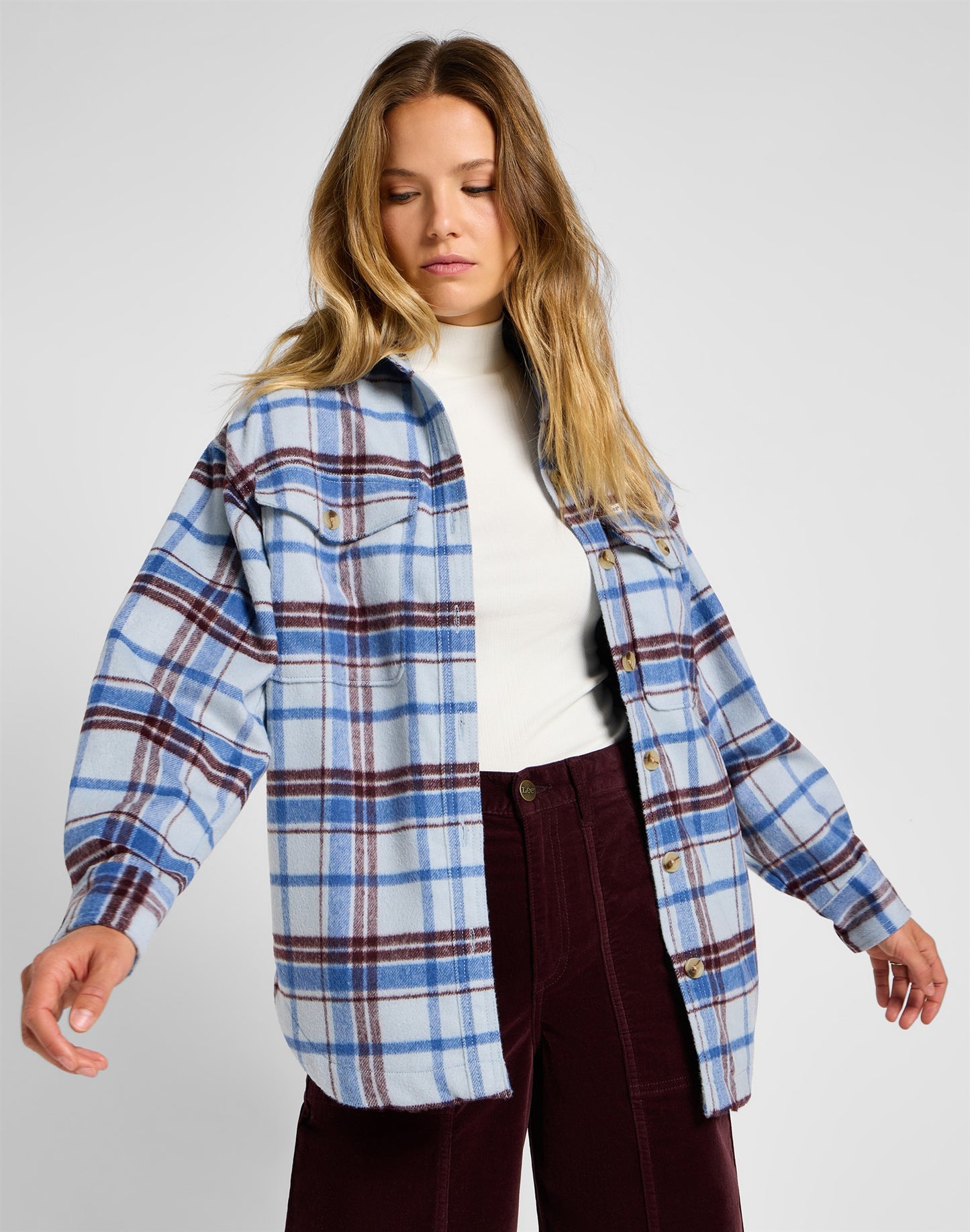 WORKING_WEST_OVERSHIRT EXPLODED_SHY | Bildmaterial bereitgestellt von SHOES.PLEASE.