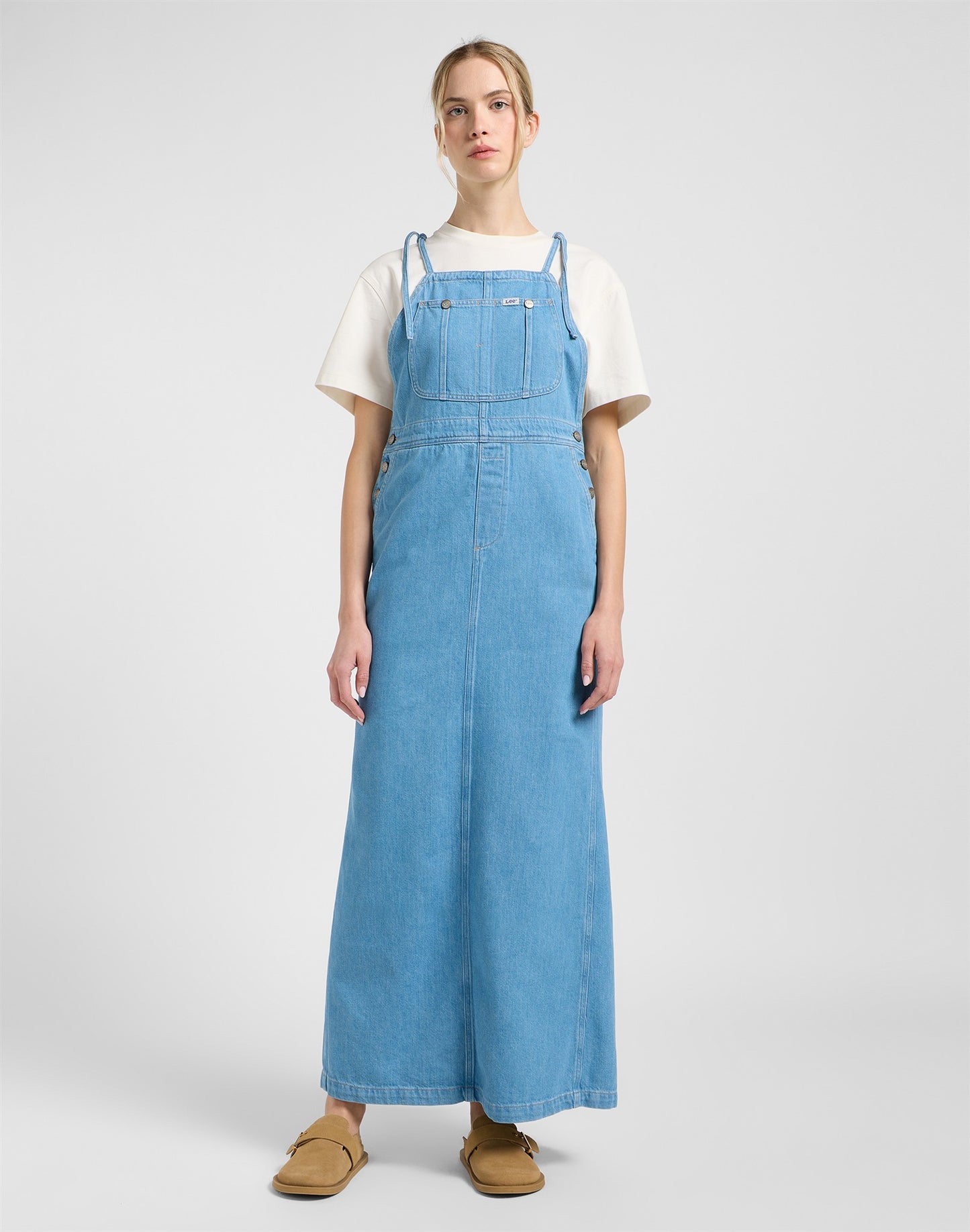 LOOSE OVERALL DRESS BRAND NEW BLUE denim blue | Bildmaterial bereitgestellt von SHOES.PLEASE.