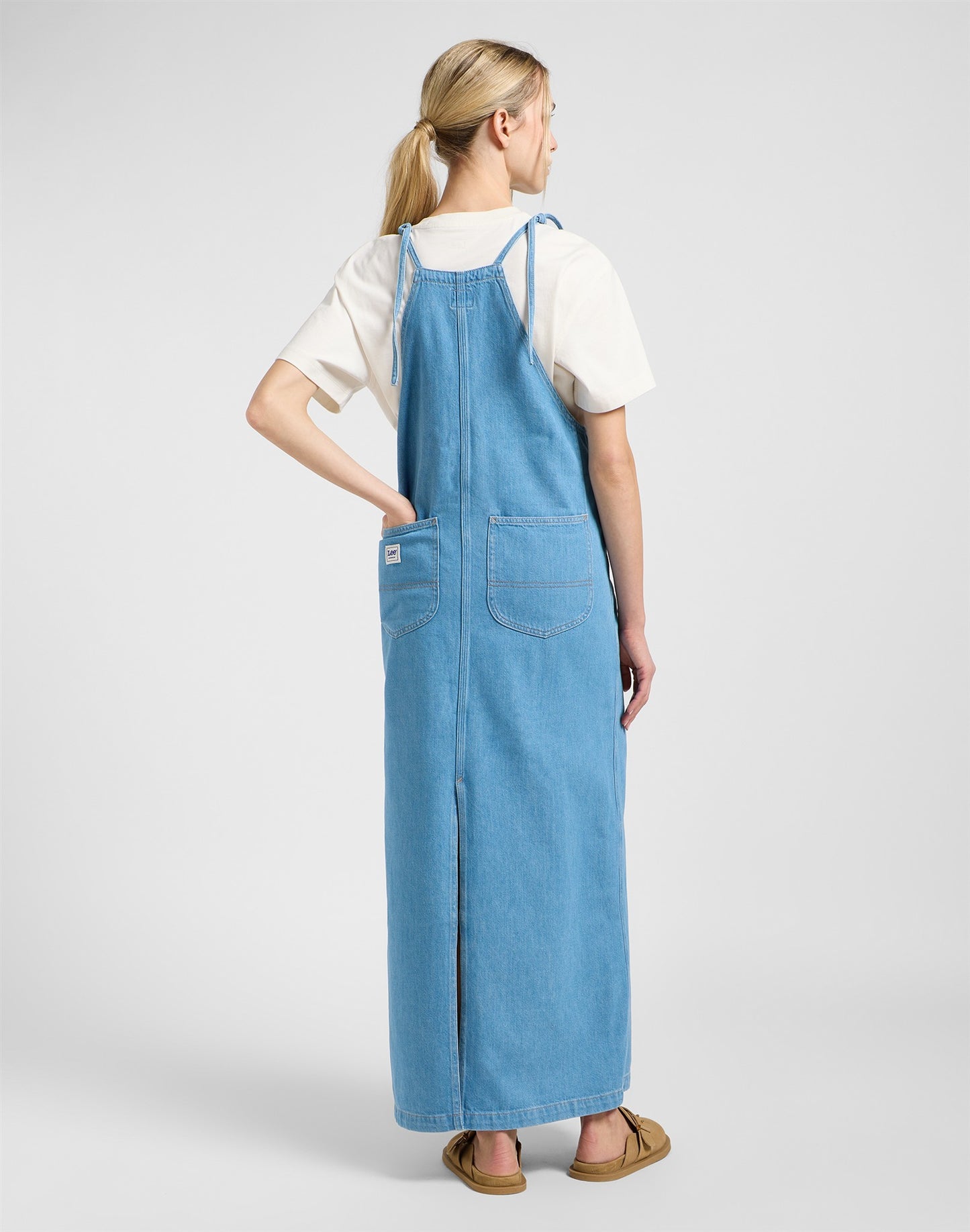 LOOSE OVERALL DRESS BRAND NEW BLUE denim blue | Bildmaterial bereitgestellt von SHOES.PLEASE.