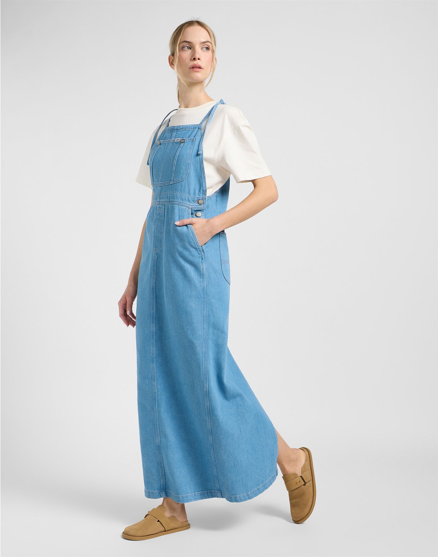 LOOSE OVERALL DRESS BRAND NEW BLUE denim blue | Bildmaterial bereitgestellt von SHOES.PLEASE.