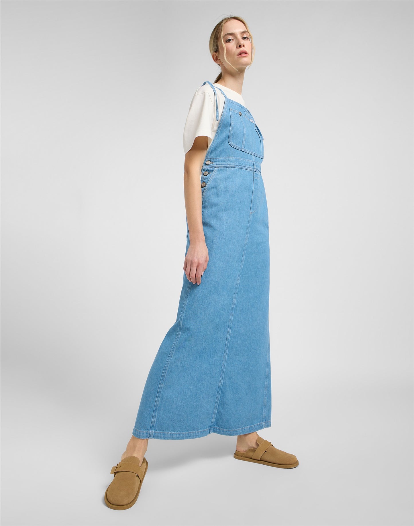 LOOSE OVERALL DRESS BRAND NEW BLUE denim blue | Bildmaterial bereitgestellt von SHOES.PLEASE.