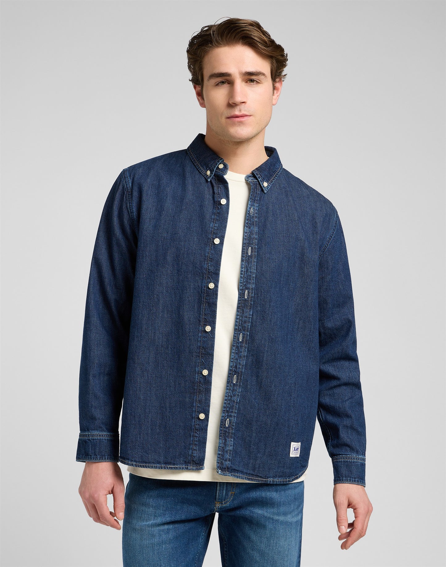 NO POCKET BUTTON DOWN blue ridge | Bildmaterial bereitgestellt von SHOES.PLEASE.