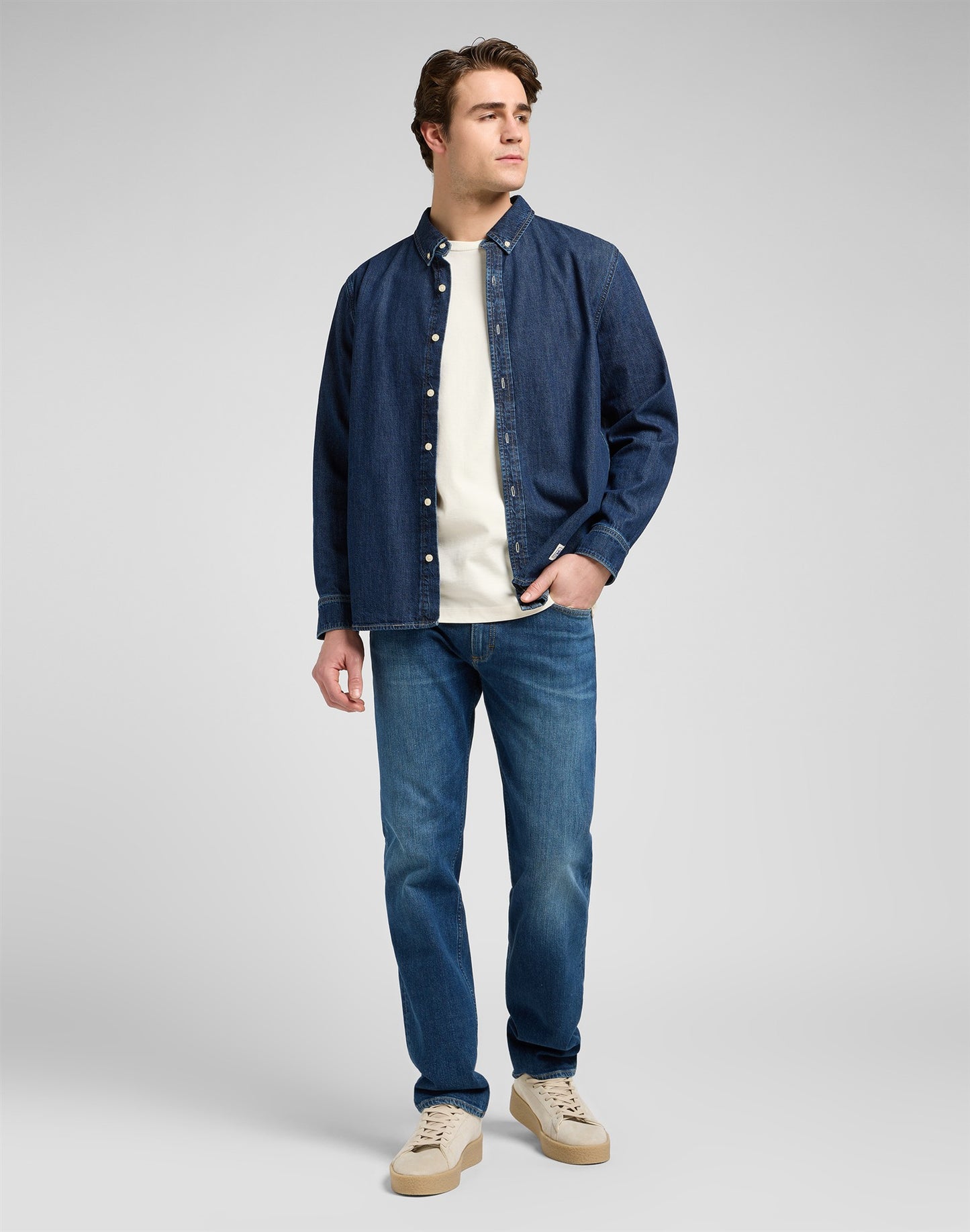 NO POCKET BUTTON DOWN blue ridge | Bildmaterial bereitgestellt von SHOES.PLEASE.