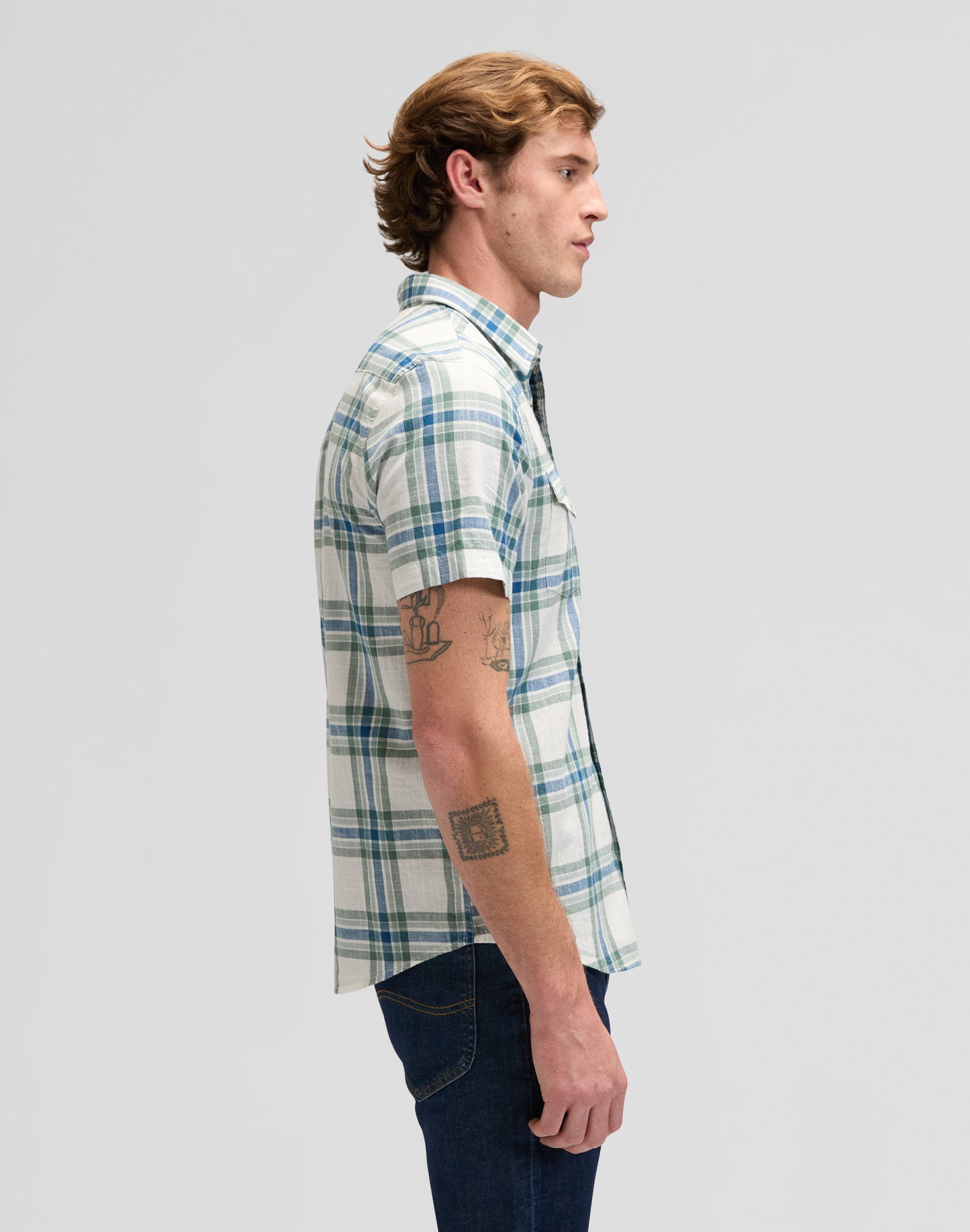 SS WESTERN SHIRT desert sage plaid | Bildmaterial bereitgestellt von SHOES.PLEASE.