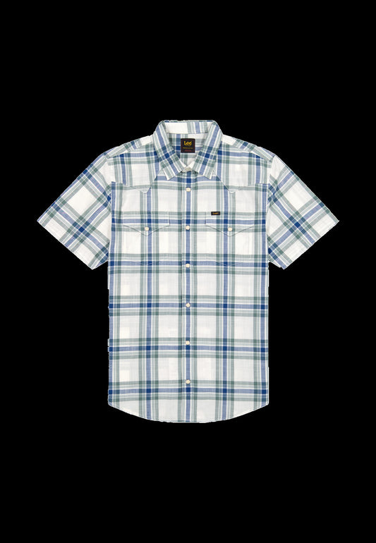 SS WESTERN SHIRT desert sage plaid