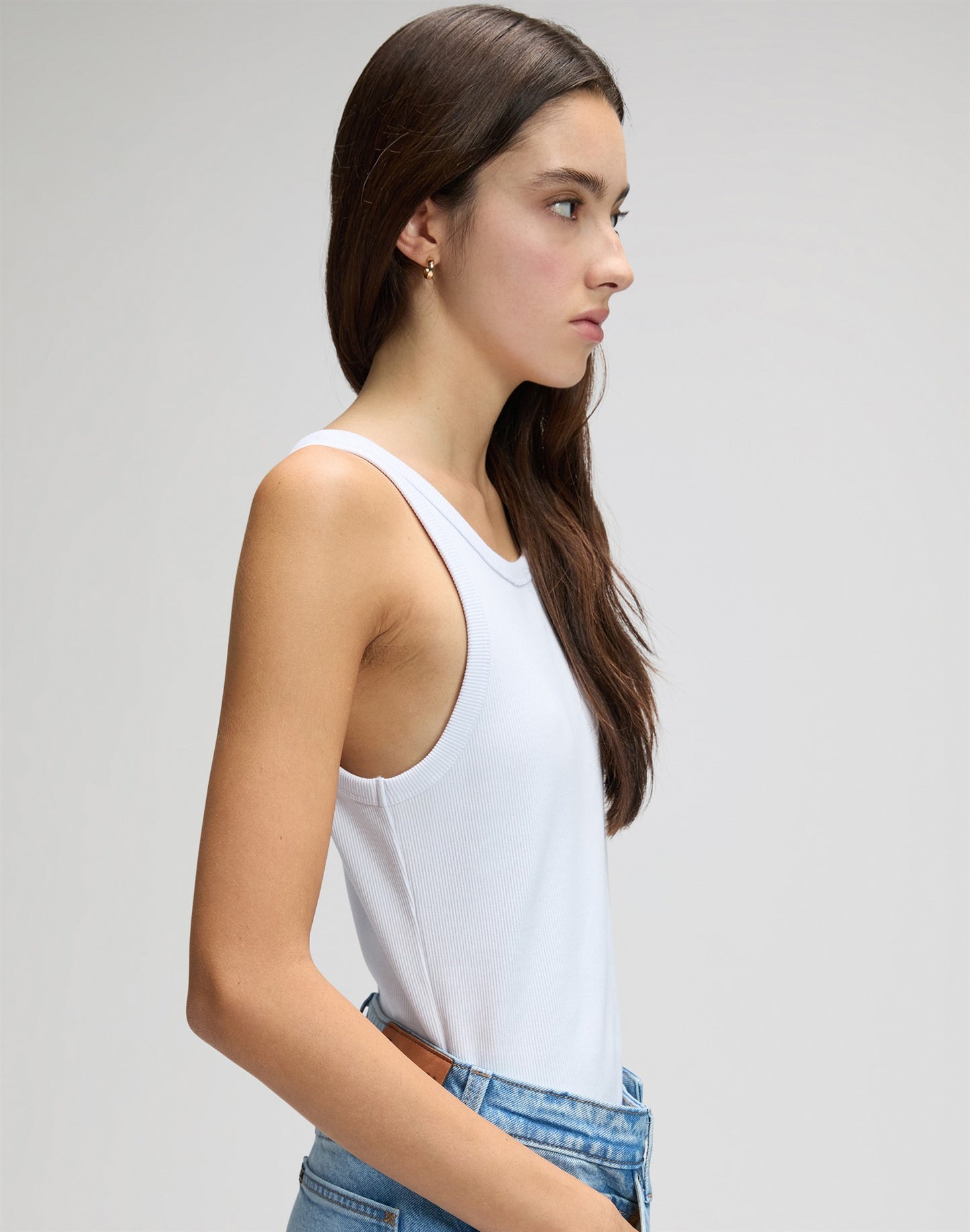 RIB TANK bright white | Bildmaterial bereitgestellt von SHOES.PLEASE.