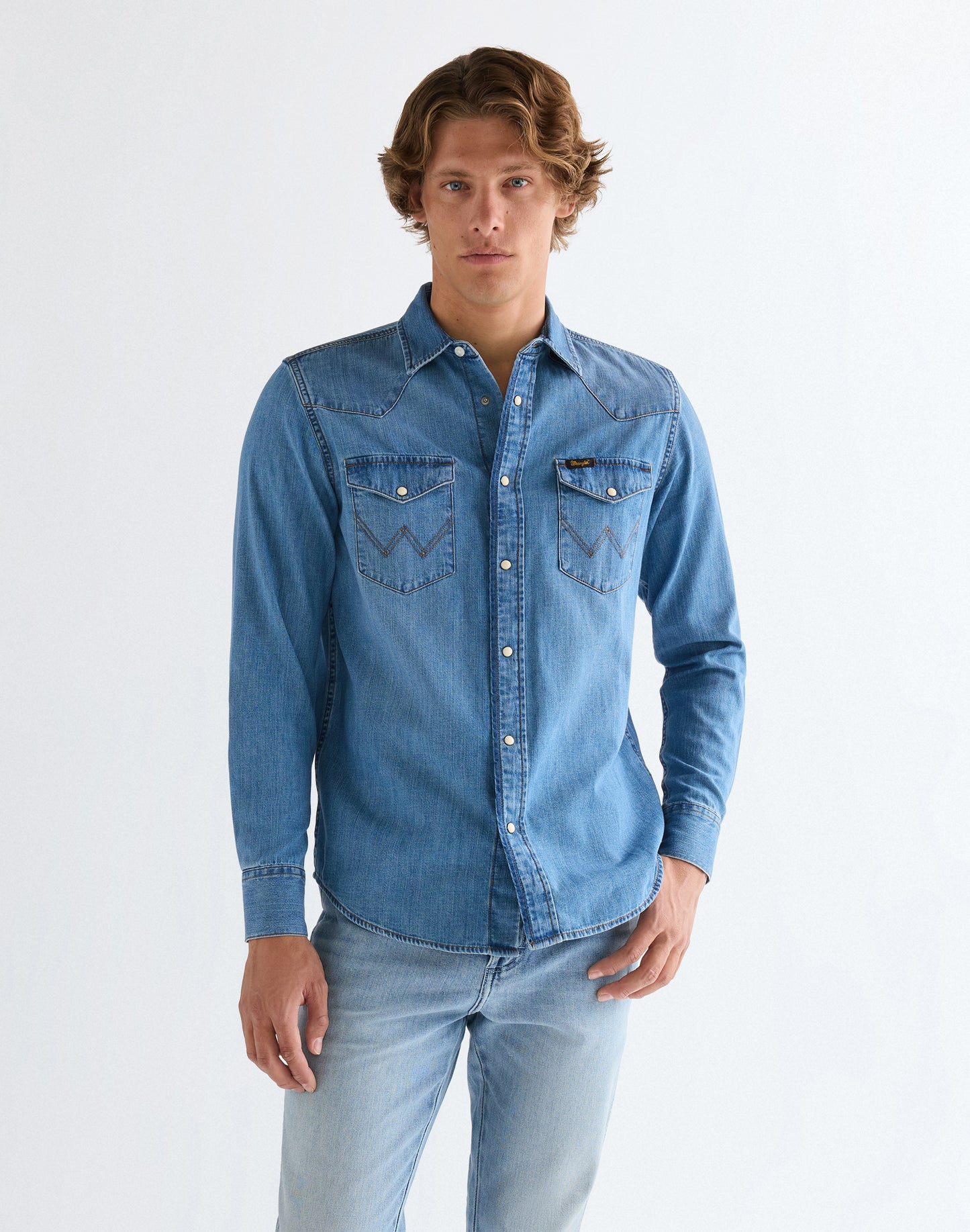 WESTERN SHIRT mid light wash | Bildmaterial bereitgestellt von SHOES.PLEASE.