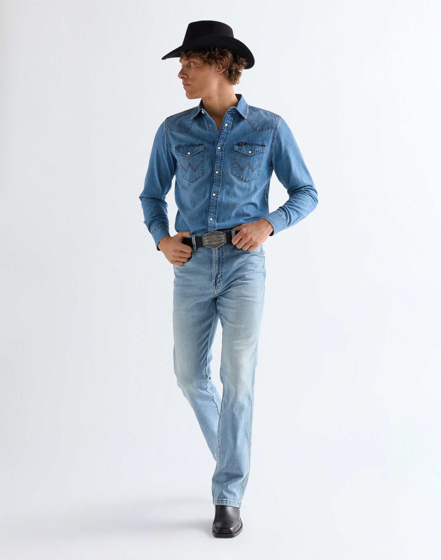 WESTERN SHIRT mid light wash | Bildmaterial bereitgestellt von SHOES.PLEASE.
