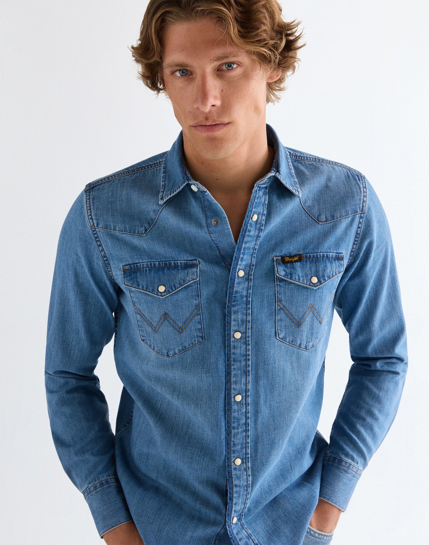 WESTERN SHIRT mid light wash | Bildmaterial bereitgestellt von SHOES.PLEASE.