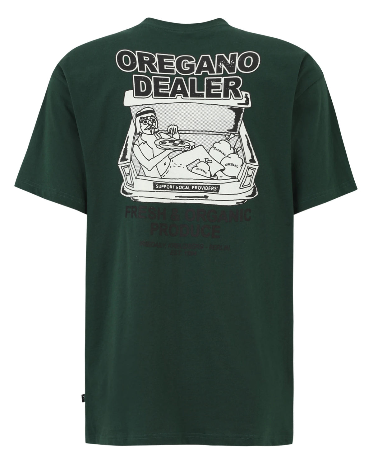 Oregano Dealer T-Shirt  bottle green | Bildmaterial bereitgestellt von SHOES.PLEASE.