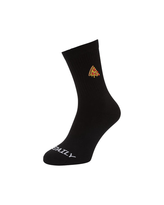 Pizza Love Socks  black