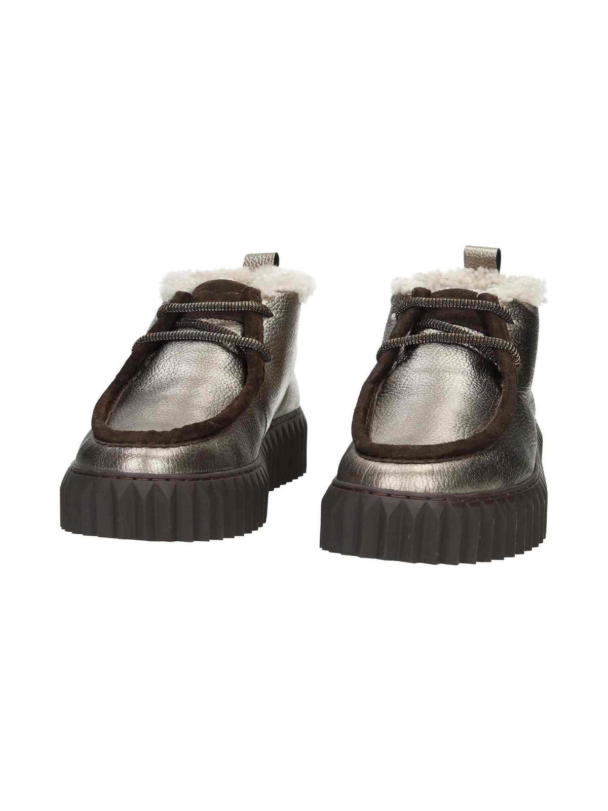Penelope Mid Laminated Nappa Bottled/Suede bronze brown | Bildmaterial bereitgestellt von SHOES.PLEASE.
