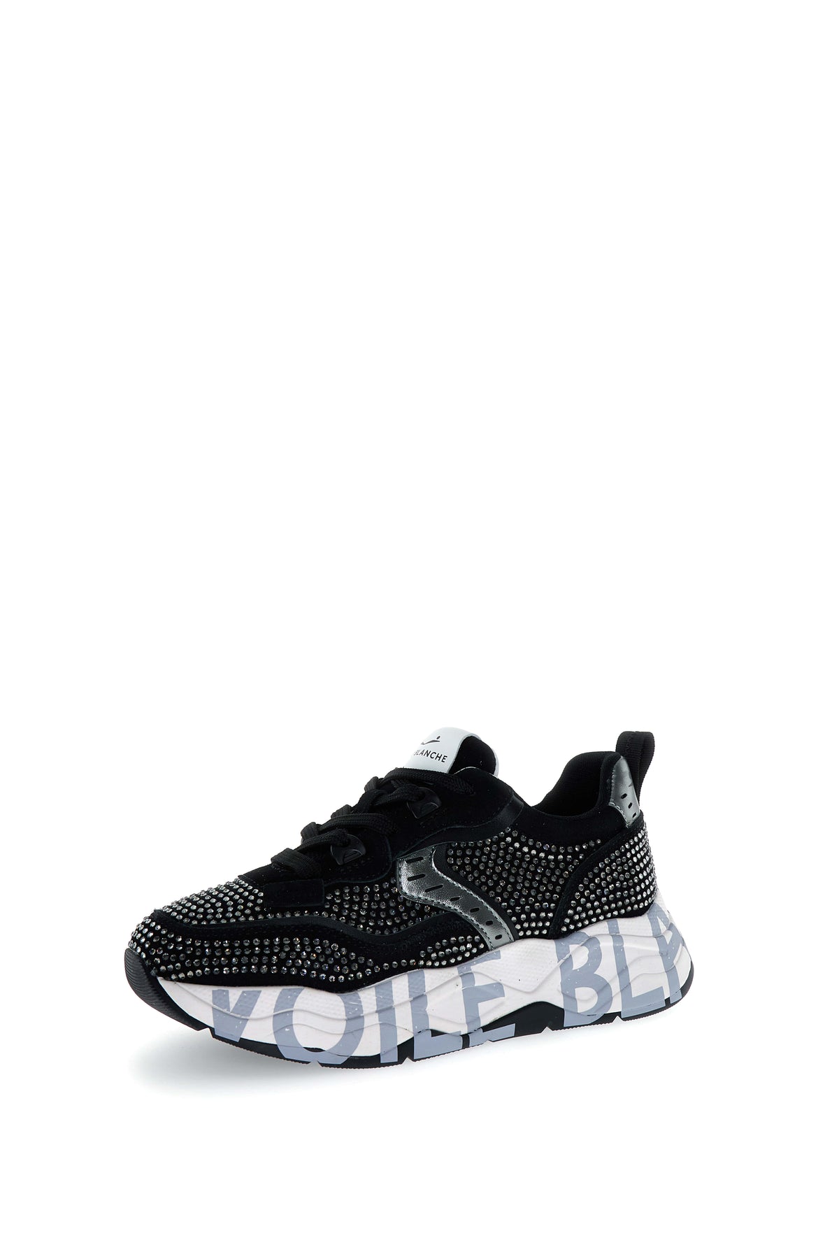 Club105. Suede/Strass black+strass | Bildmaterial bereitgestellt von SHOES.PLEASE.