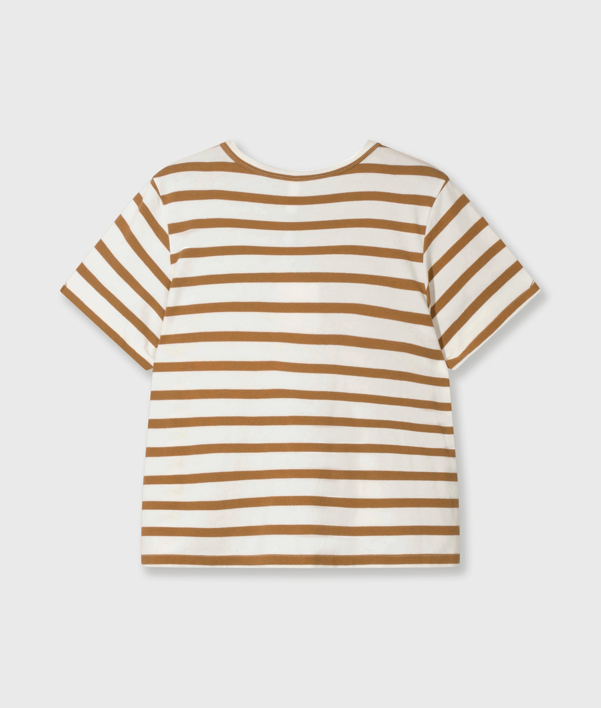 Petite Tee Modal Stripes ecru/suede | Bildmaterial bereitgestellt von SHOES.PLEASE.