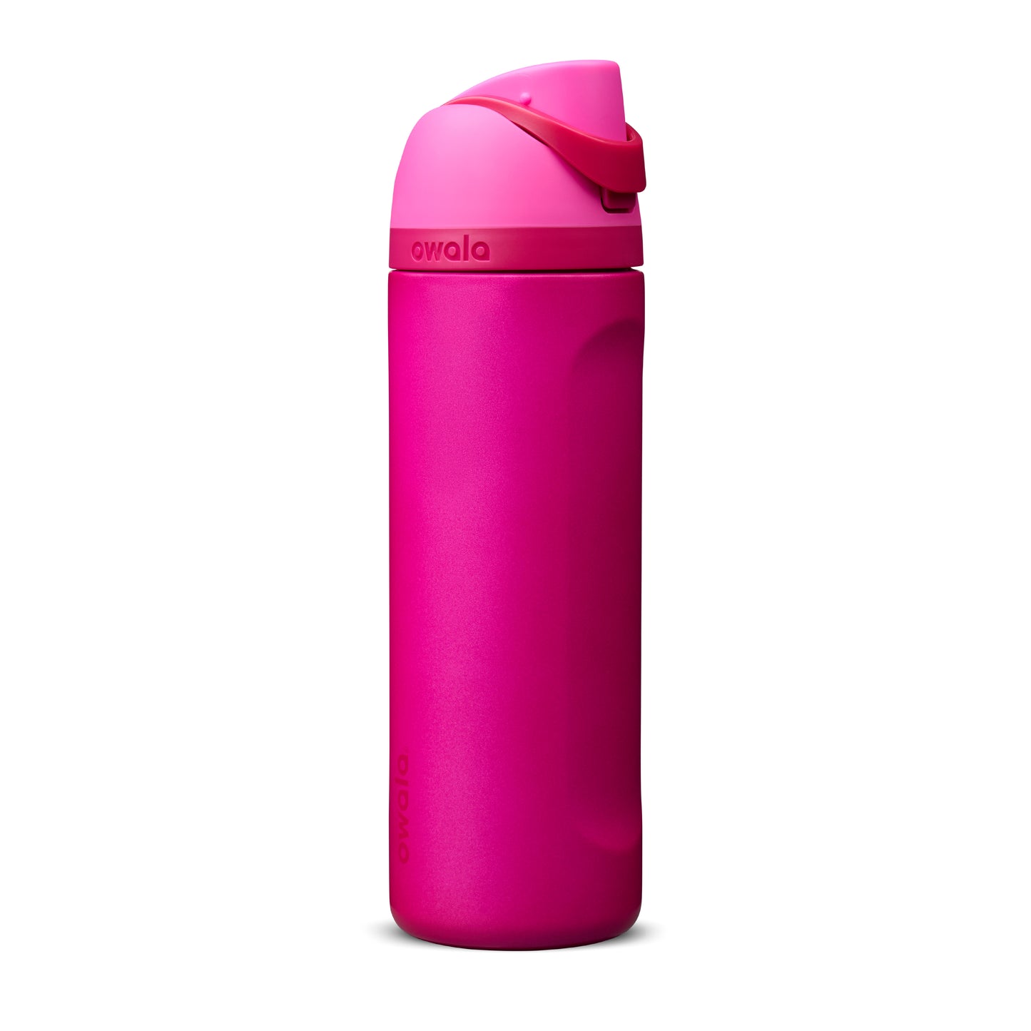 Owala FreeSip Trinkflasche 710 ml in Read My Lips – ganze Flasche von vorne | Bildmaterial bereitgestellt von SHOES.PLEASE.