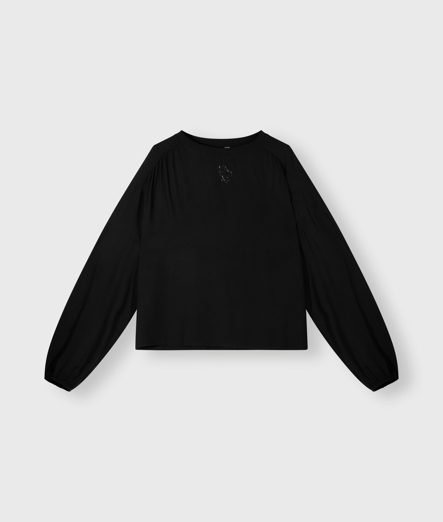 Flowy Blouse Gathering black | Bildmaterial bereitgestellt von SHOES.PLEASE.