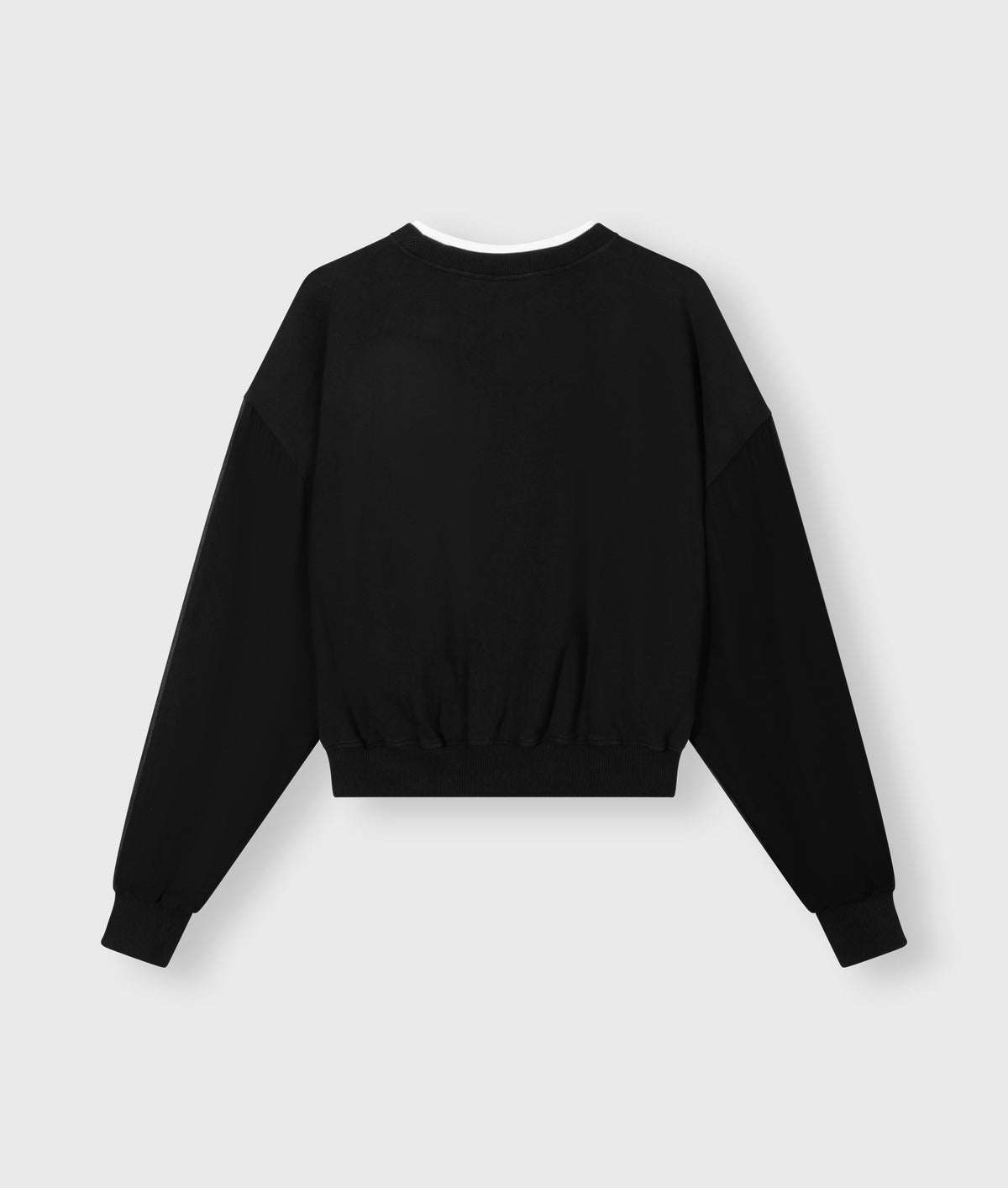 Pleated Sweater Chiffon black | Bildmaterial bereitgestellt von SHOES.PLEASE.