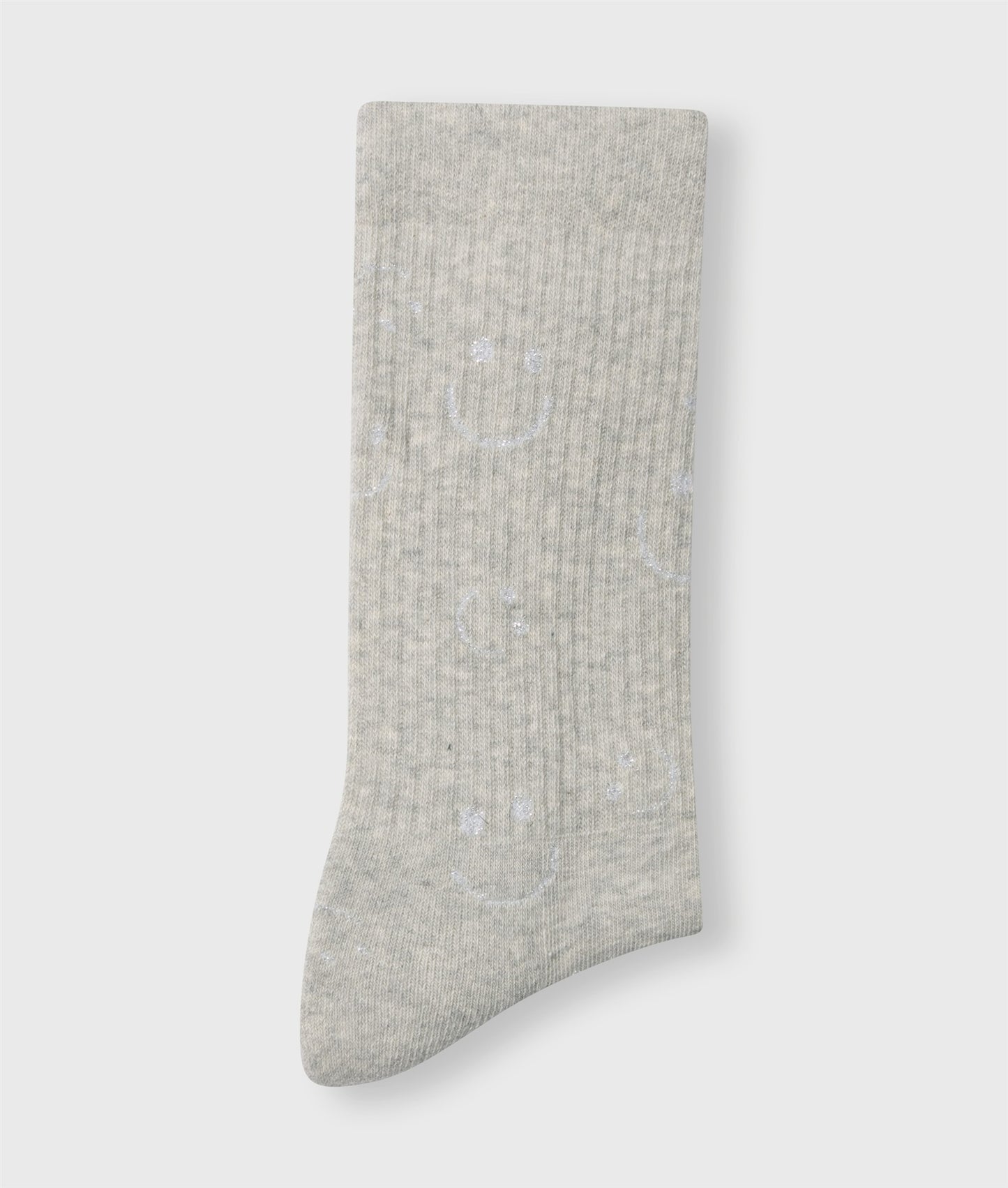 Socks All-Over Smile light grey melee | Bildmaterial bereitgestellt von SHOES.PLEASE.