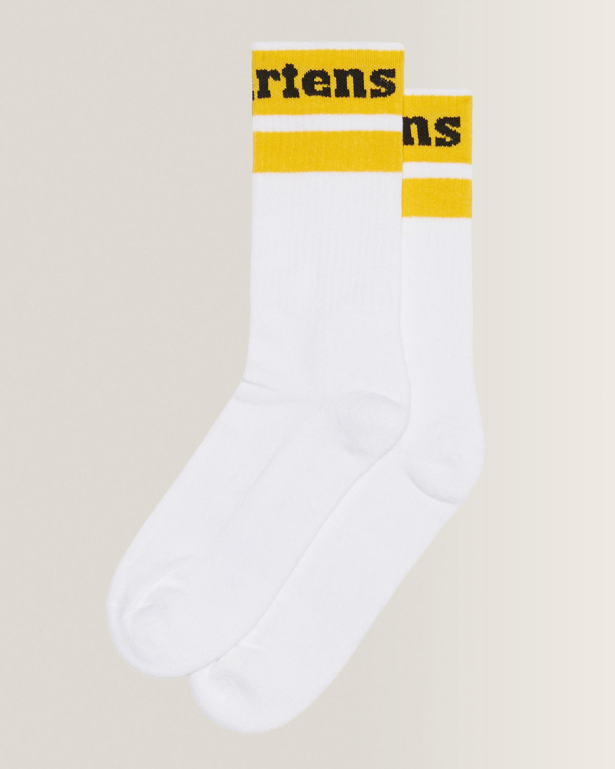 Athletic Logo Sock Organic Cotton Blend white+yellow | Bildmaterial bereitgestellt von SHOES.PLEASE.
