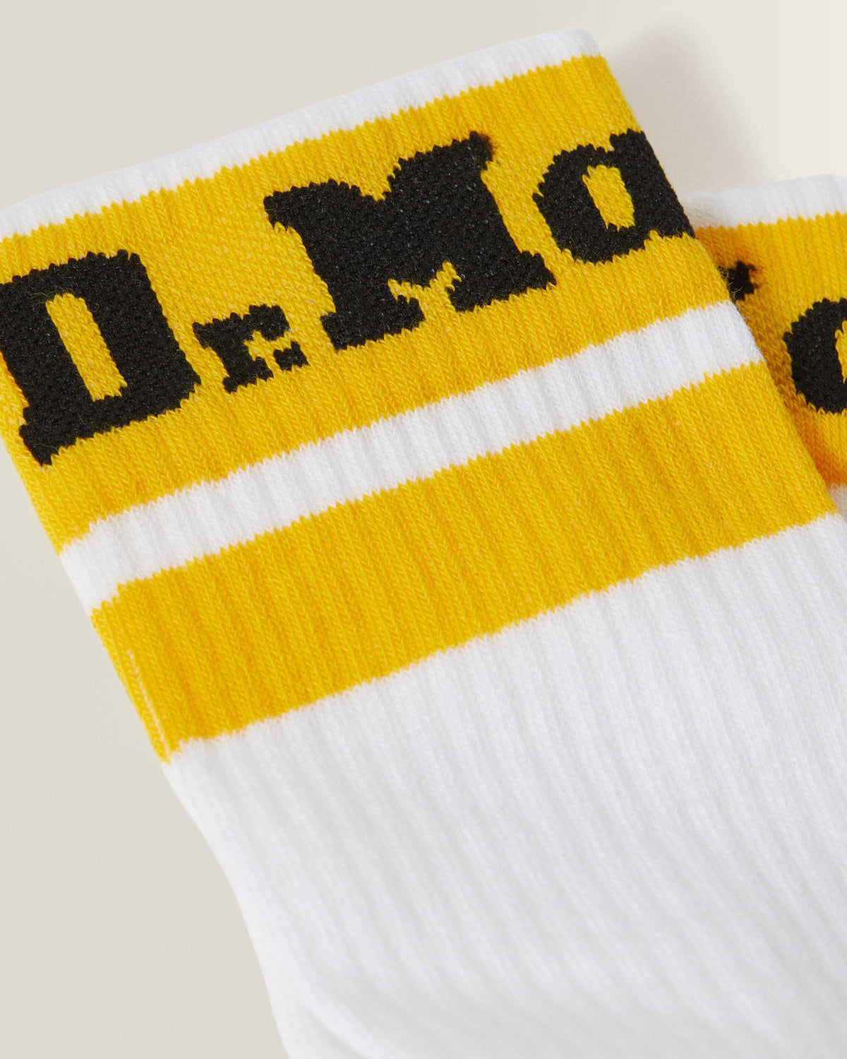 Athletic Logo Sock Organic Cotton Blend white+yellow | Bildmaterial bereitgestellt von SHOES.PLEASE.