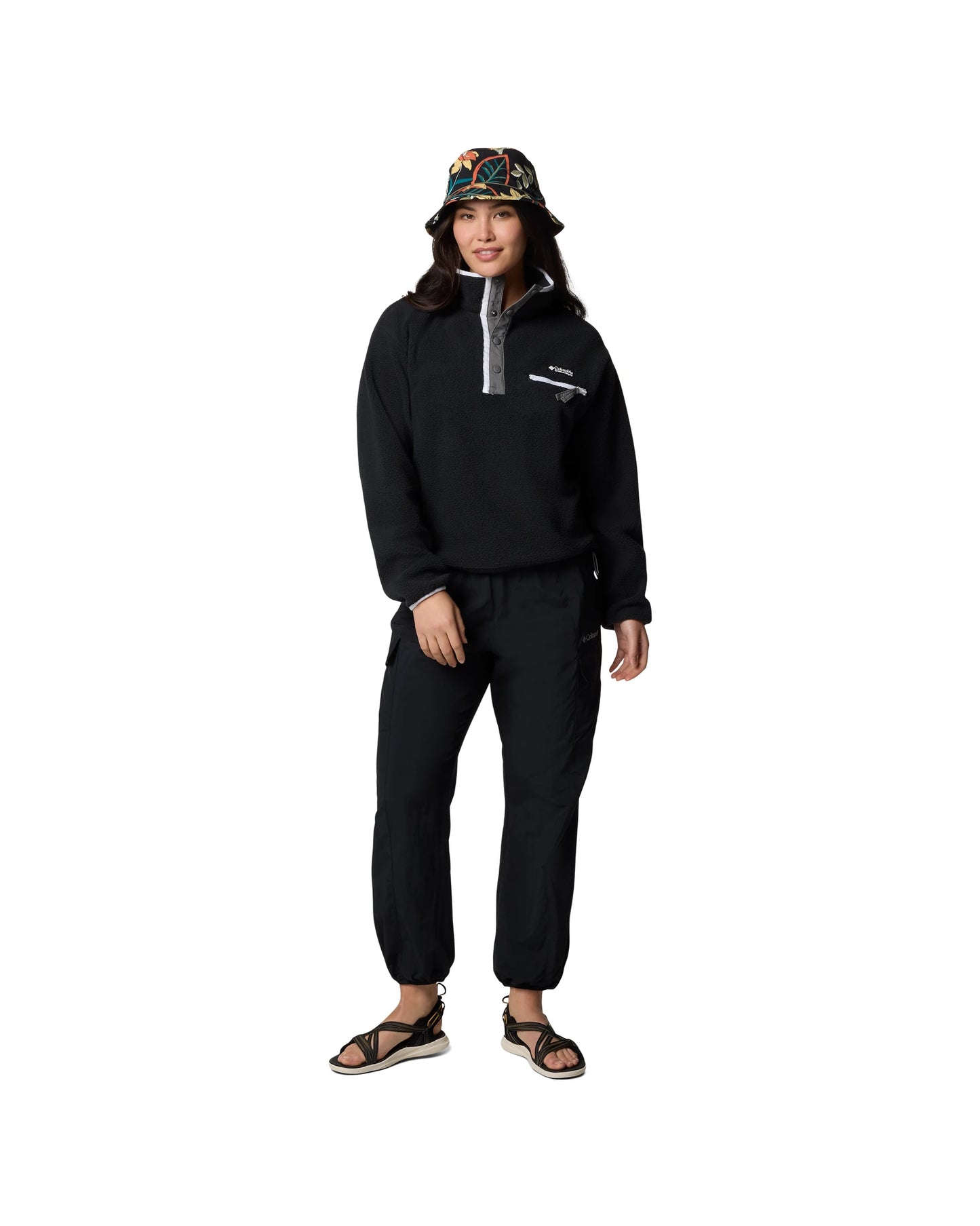 AL7330 Helvetia II Cropped Half Snap Fleece black | Bildmaterial bereitgestellt von SHOES.PLEASE.