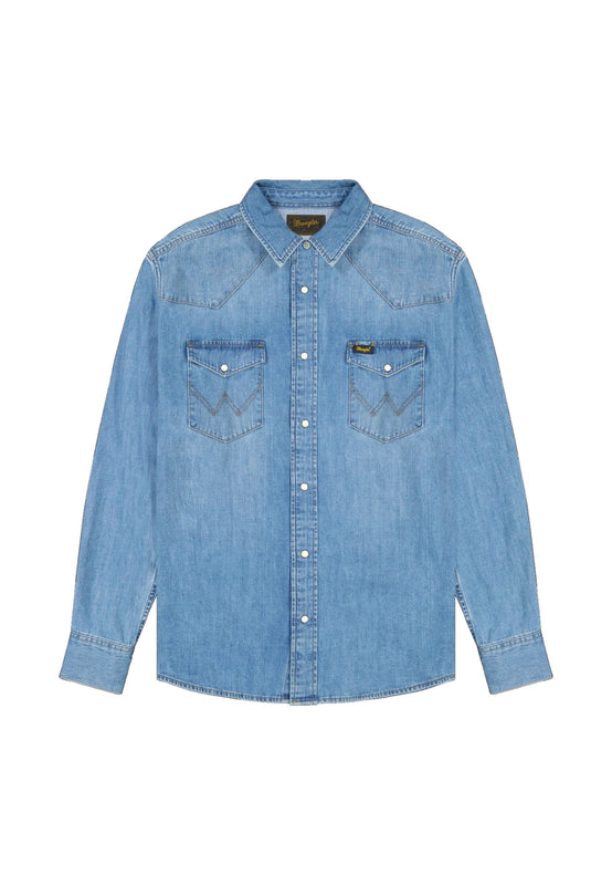 WESTERN SHIRT mid light wash | Bildmaterial bereitgestellt von SHOES.PLEASE.