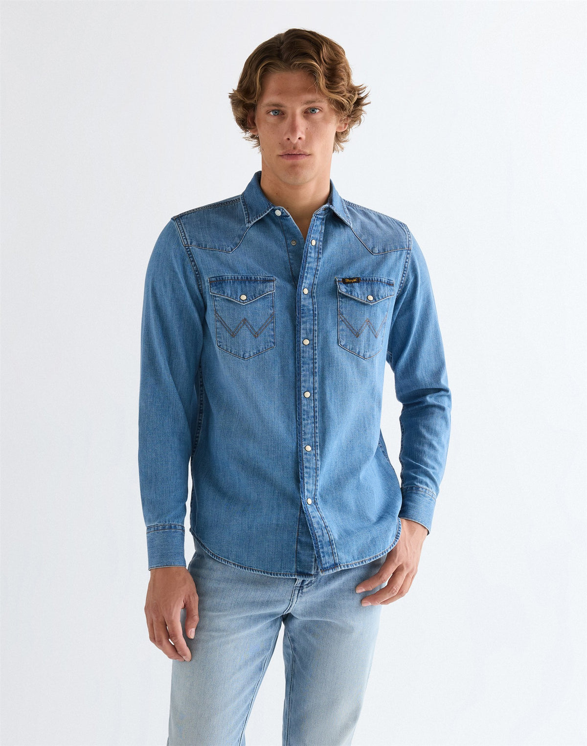 WESTERN SHIRT mid light wash | Bildmaterial bereitgestellt von SHOES.PLEASE.