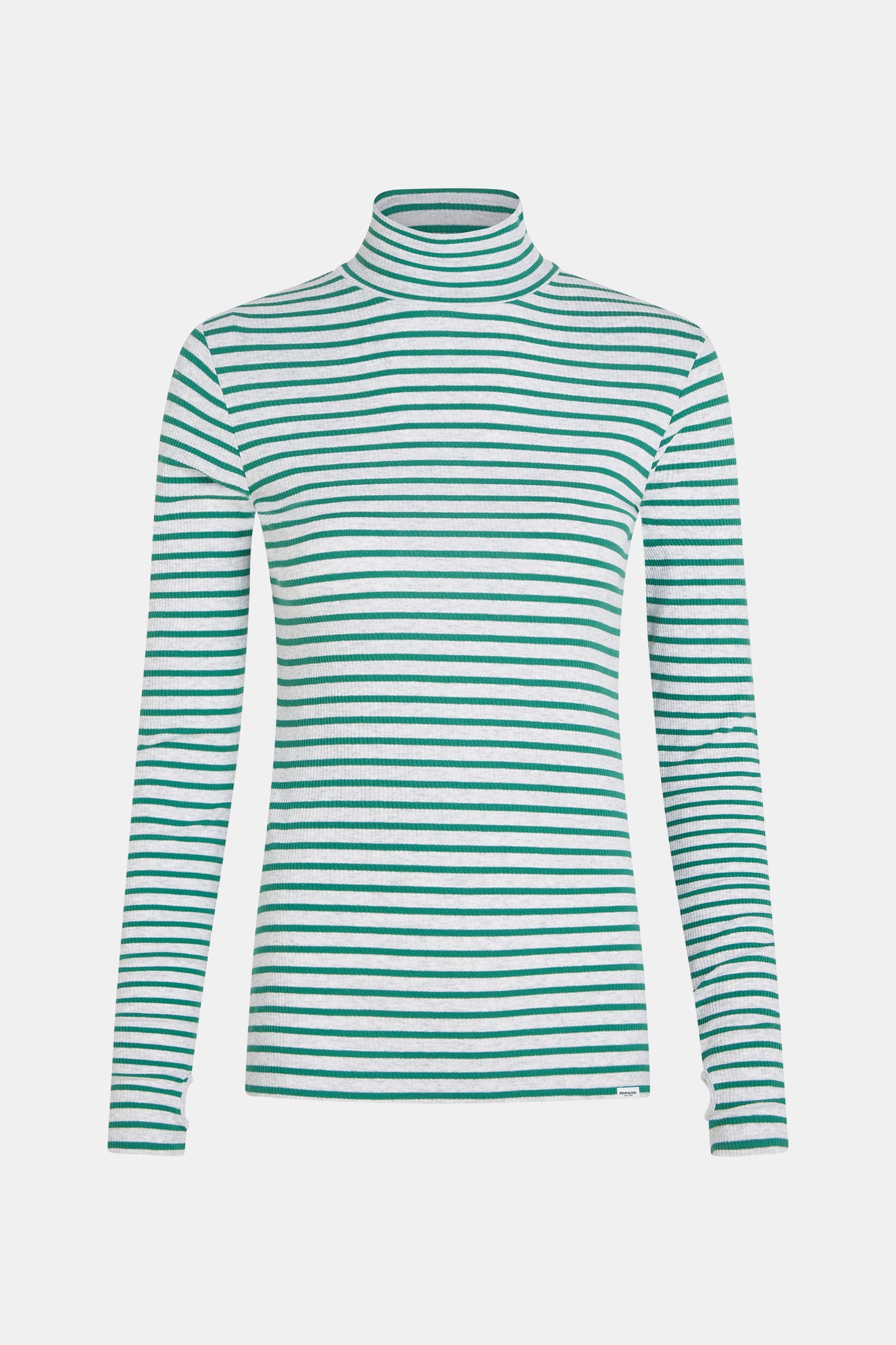 W25F1761LTD-M Longsleeve melange stripe grey mel./green | Bildmaterial bereitgestellt von SHOES.PLEASE.