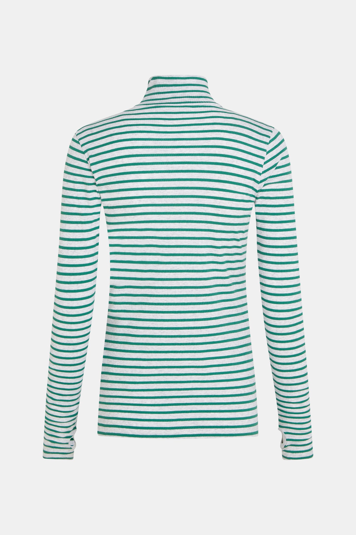 W25F1761LTD-M Longsleeve melange stripe grey mel./green | Bildmaterial bereitgestellt von SHOES.PLEASE.