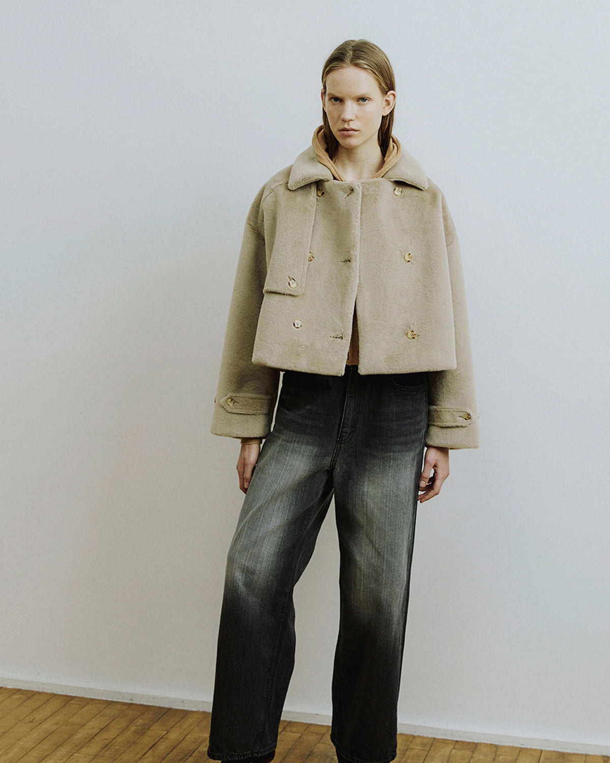 Cley Cropped Trench Jacket mink | Bildmaterial bereitgestellt von SHOES.PLEASE.