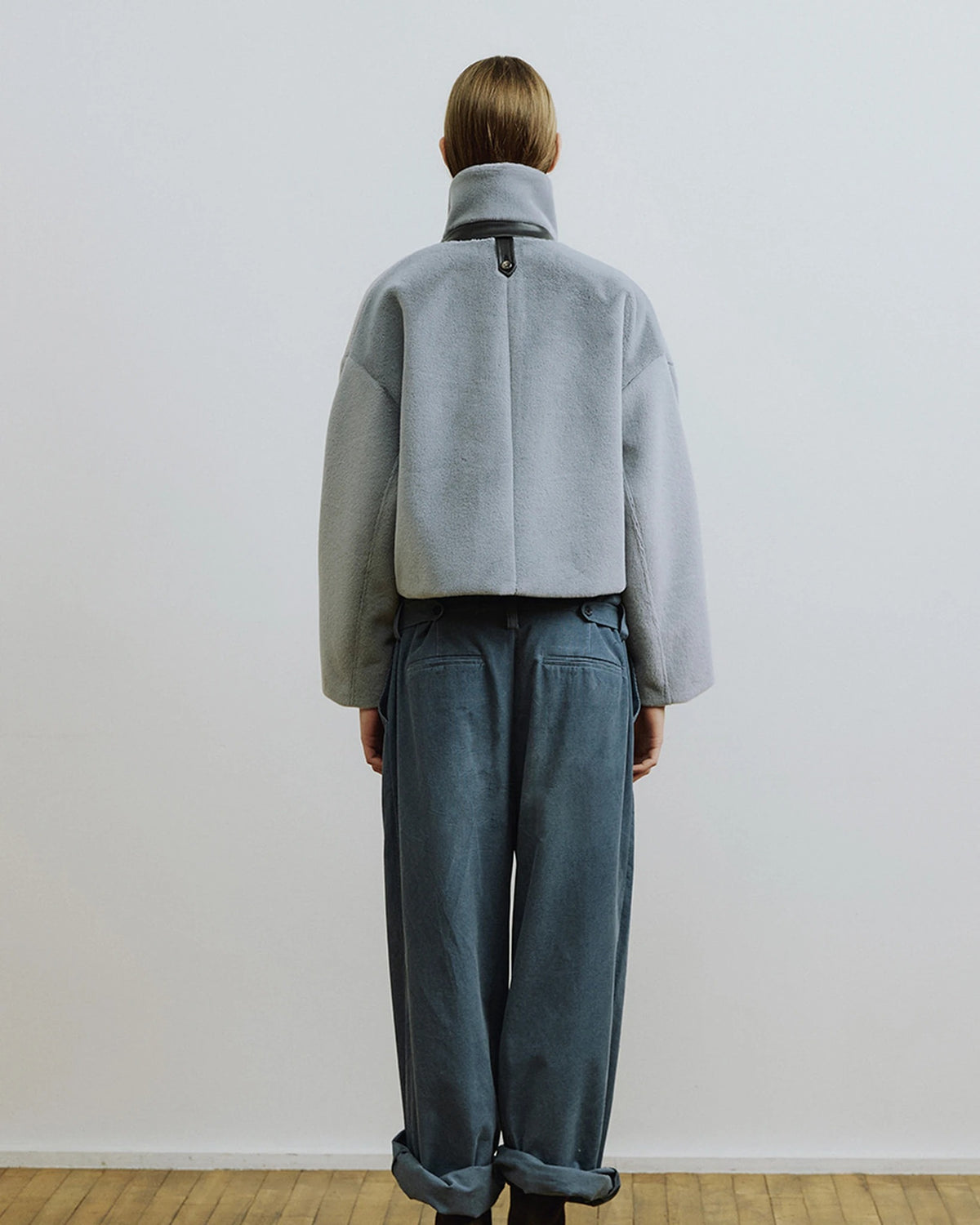 Cley Cropped Trench Jacket steel | Bildmaterial bereitgestellt von SHOES.PLEASE.