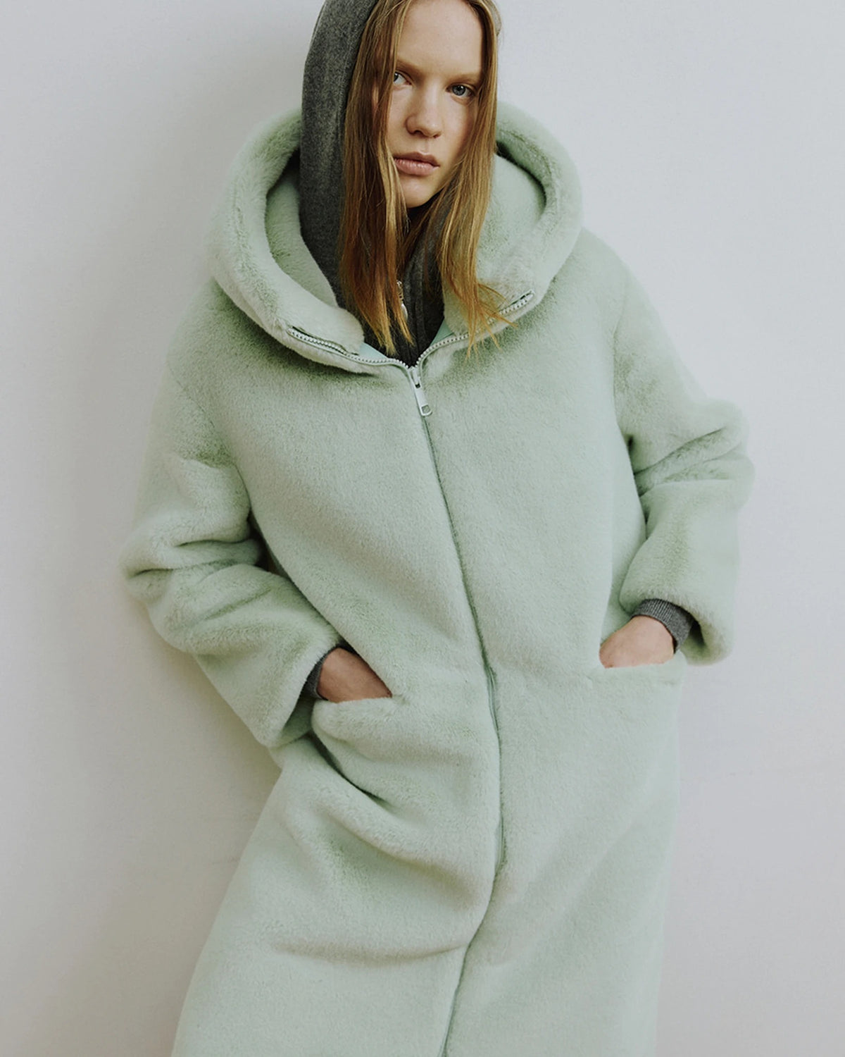 Comely L Hoody Zipup Coat lightmintgreen | Bildmaterial bereitgestellt von SHOES.PLEASE.