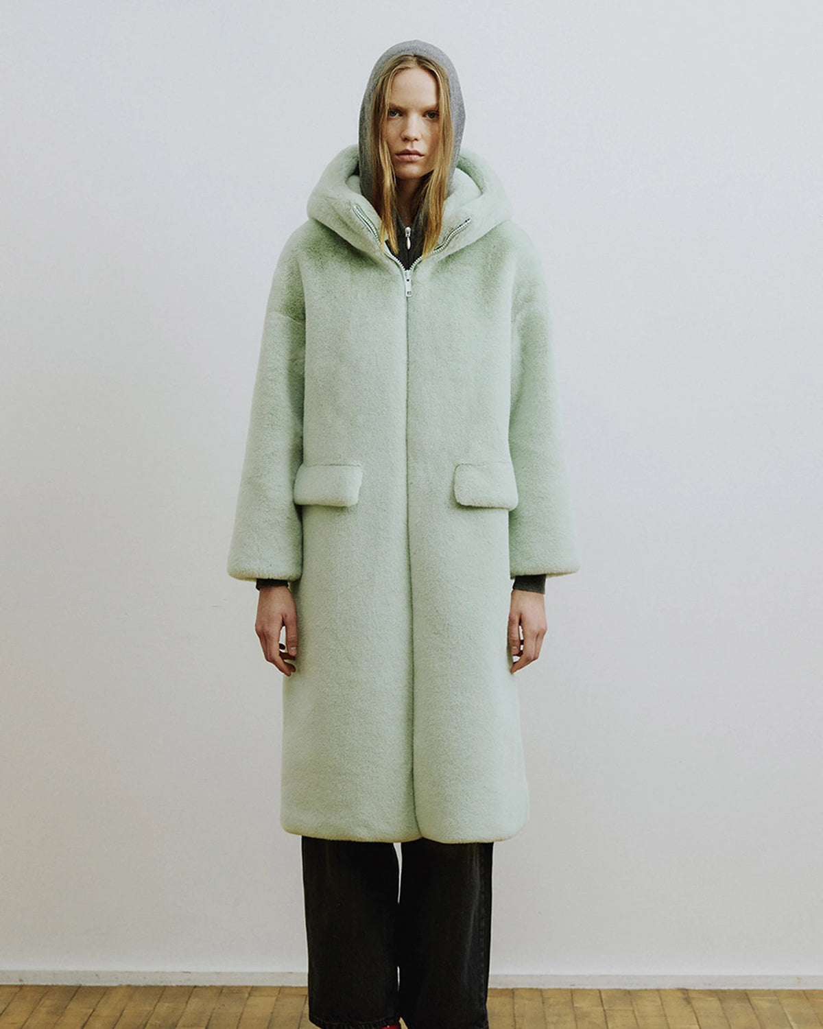 Comely L Hoody Zipup Coat lightmintgreen | Bildmaterial bereitgestellt von SHOES.PLEASE.