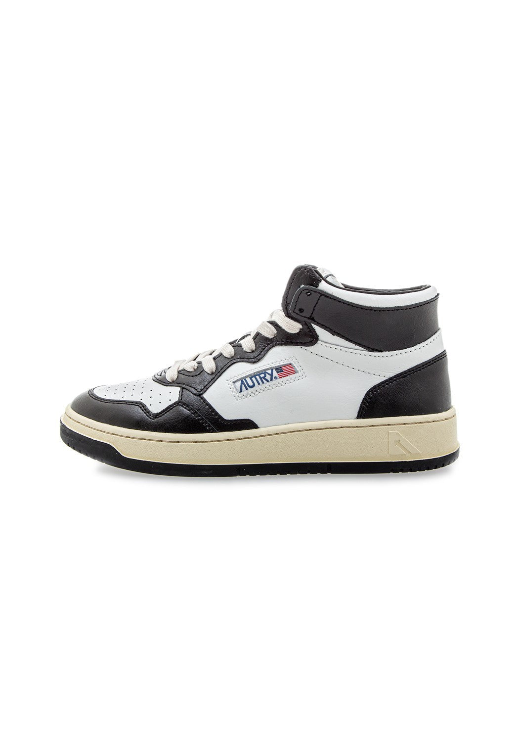 AUTRY 01 MID MAN LEAT/LEAT white/black | Bildmaterial bereitgestellt von SHOES.PLEASE.