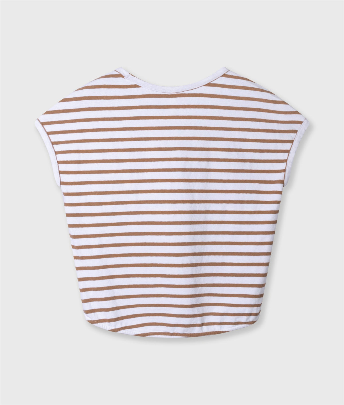V-Neck Tee Stripes white/fudge | Bildmaterial bereitgestellt von SHOES.PLEASE.