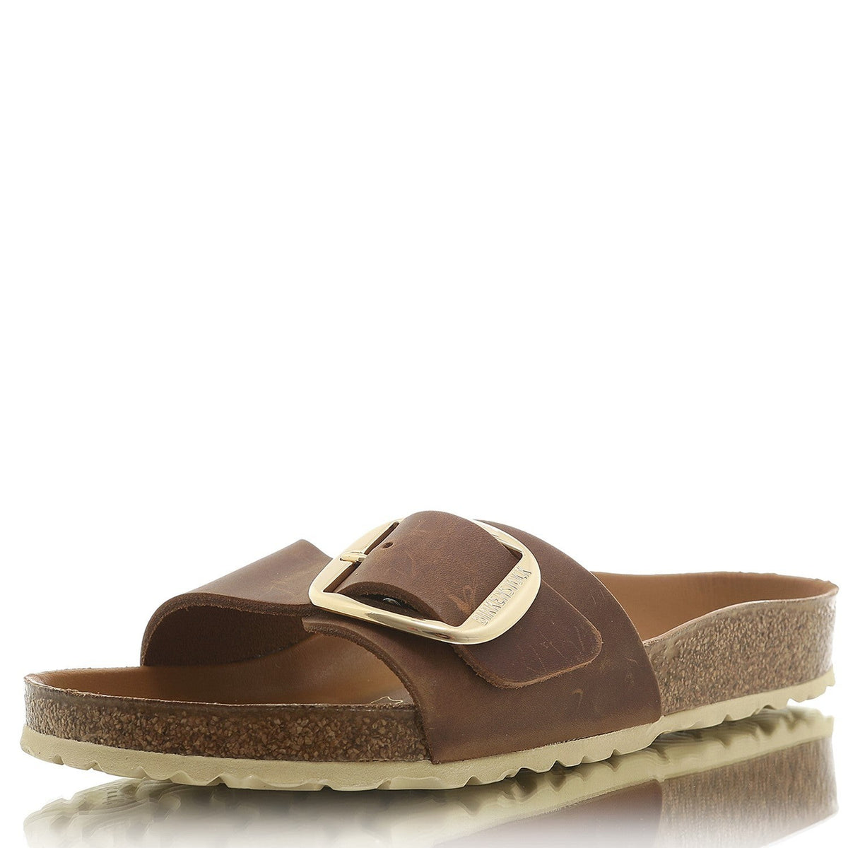 Madrid Big Buckle Natural Leather Oiled cognac | Bildmaterial bereitgestellt von SHOES.PLEASE.