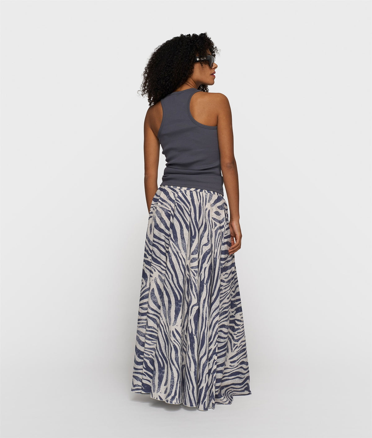 Wide Skirt Zebra Voile light vanilla | Bildmaterial bereitgestellt von SHOES.PLEASE.