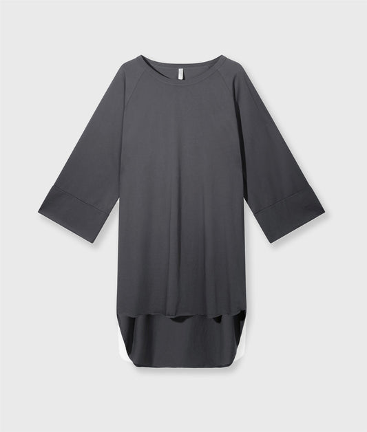 Jersey Logo Dress steel blue