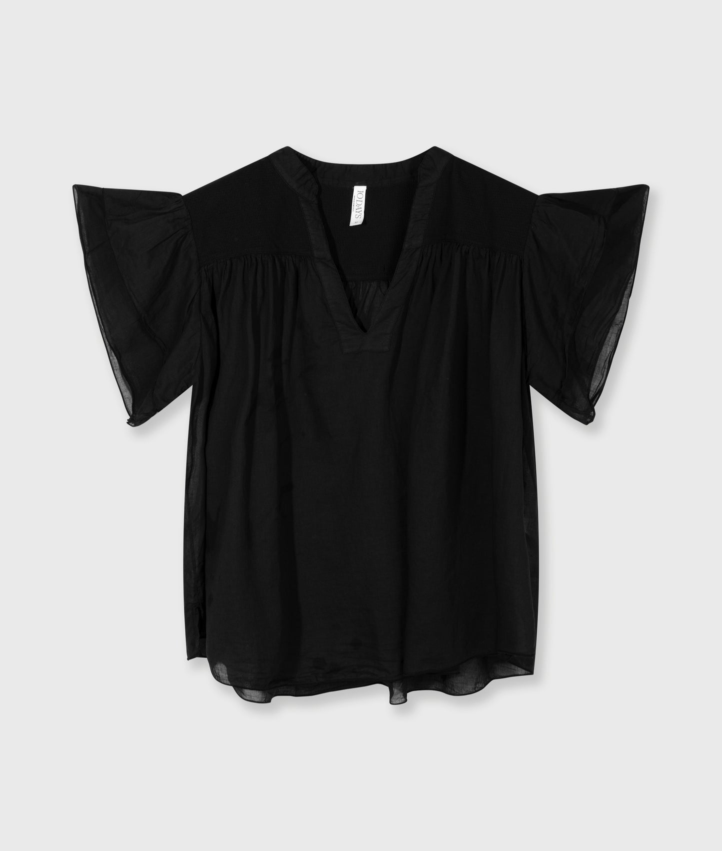 A-Line Ruffle Top black | Bildmaterial bereitgestellt von SHOES.PLEASE.