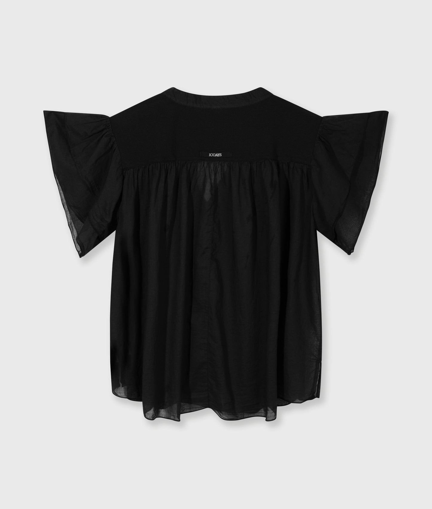 A-Line Ruffle Top black | Bildmaterial bereitgestellt von SHOES.PLEASE.