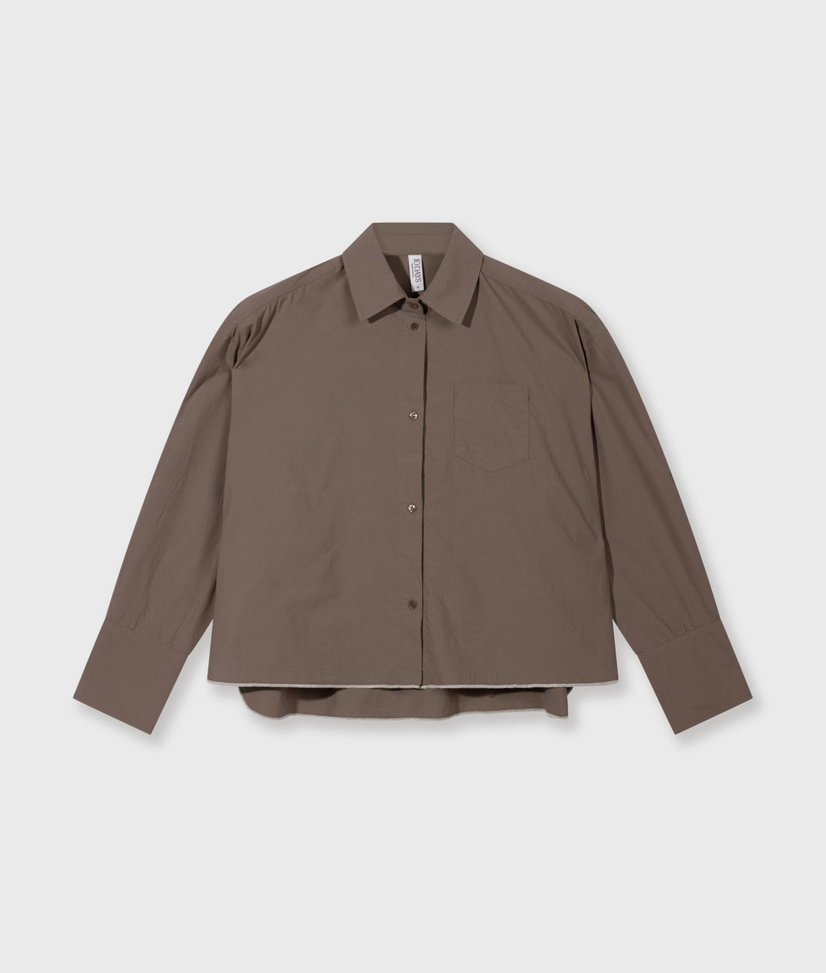 Cropped Shirt Poplin moonrock | Bildmaterial bereitgestellt von SHOES.PLEASE.