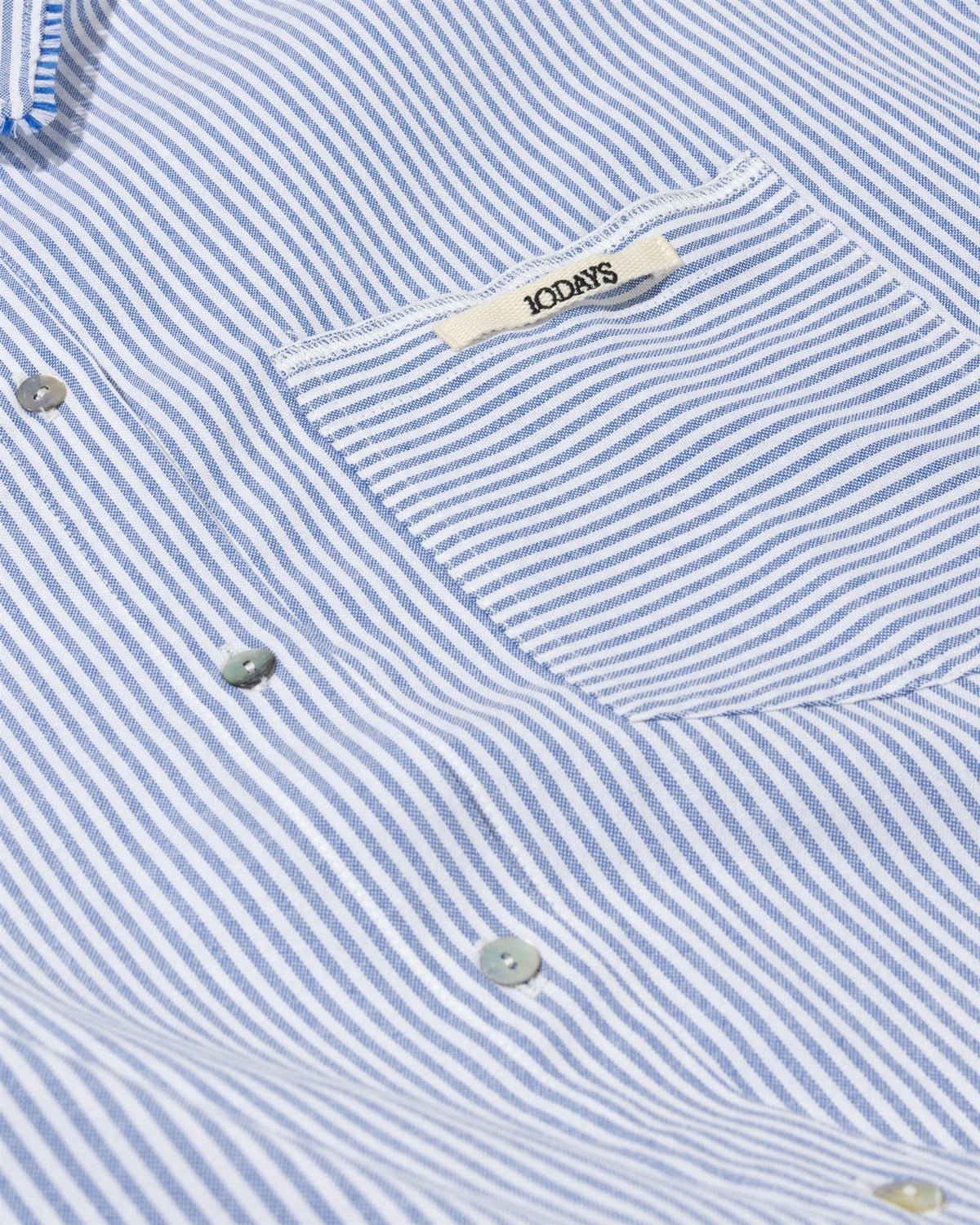 Cotton Blouse Stripes white/steel blue | Bildmaterial bereitgestellt von SHOES.PLEASE.